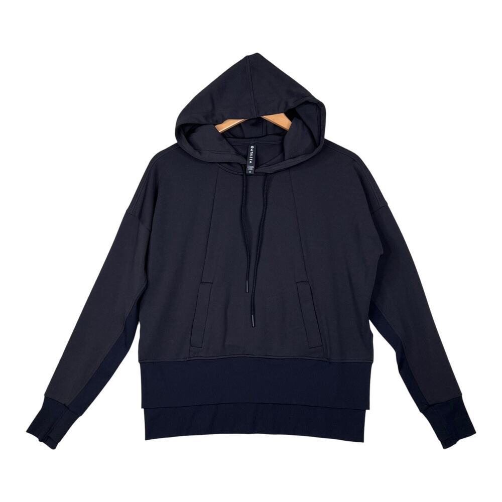 Athleta Black Mission Hoodie Pullover Women's size small Sweatshirt
